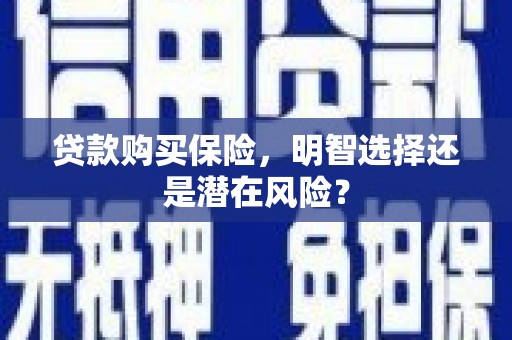 铜山贷款购买保险，明智选择还是潜在风险？