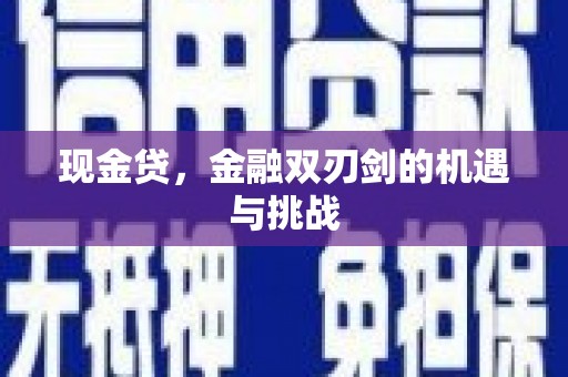铜山现金贷，金融双刃剑的机遇与挑战