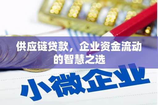 铜山供应链贷款，企业资金流动的智慧之选