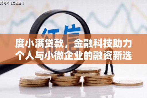 铜山度小满贷款，金融科技助力个人与小微企业的融资新选择