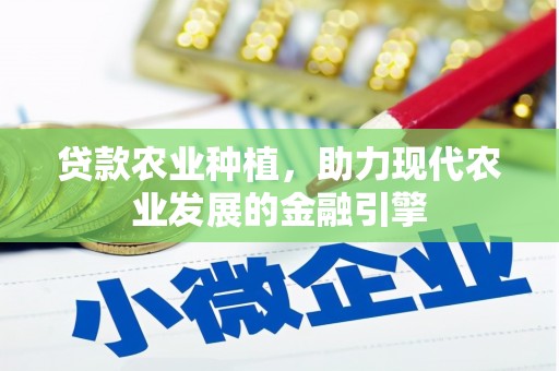 铜山贷款农业种植，助力现代农业发展的金融引擎
